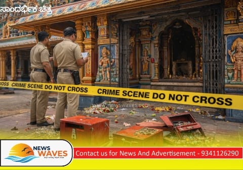 ದೇವರ ಕತ್ತಿನಲ್ಲಿದ್ದ ಮಾಂಗಲ್ಯ ಸರ ಎಗರಿಸಿದ ಕಳ್ಳರು