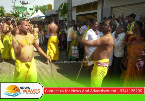 ಚಾಮರಾಜನಗರದಲ್ಲಿ ವಿಶಿಷ್ಟ ಕತ್ತಿ ಹಬ್ಬ