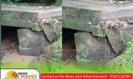 ಭಾರಿ ಮಳೆ| ಸಂಪರ್ಕ ಸೇತುವೆ ಕುಸಿತ