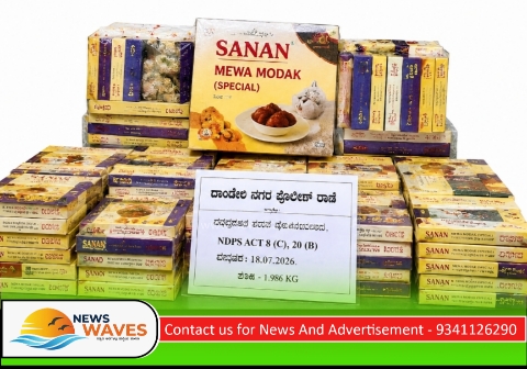 ದಾಂಡೇಲಿ | ಮತ್ತೇರಿಸುವ ‘ಮೋದಕ’; ಅಂಗಡಿ ಮೇಲೆ ಪೋಲಿಸರ ದಾಳಿ