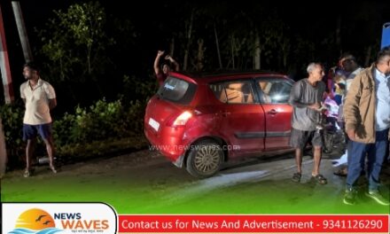 ಕಾರುಗಳ ಮುಖಾಮುಖಿ ಡಿಕ್ಕಿ; ನಾಲ್ವರಿಗೆ ಗಾಯ